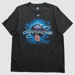 St. Louis Cardinals Majestic 2011 T-Shirt - Black - Vintage - Fanatics on Sale