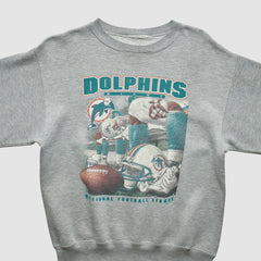 Fanatics Miami Dolphins 90s Sweatshirt Gray Vintage