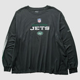 Fanatics New York Jets Reebok 2000s T-Shirt Black Vintage