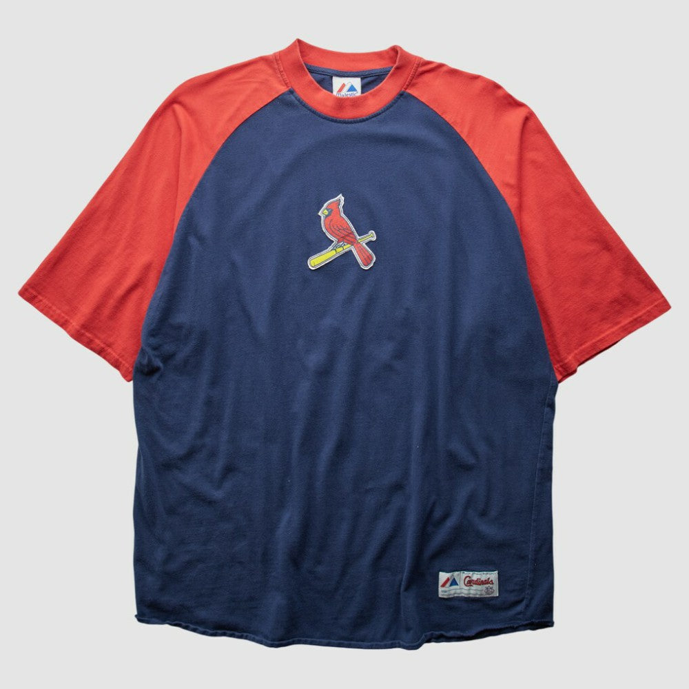 St. Louis Cardinals Majestic 2000s T-Shirt - Navy - 2XVintage - Fanatics on Sale