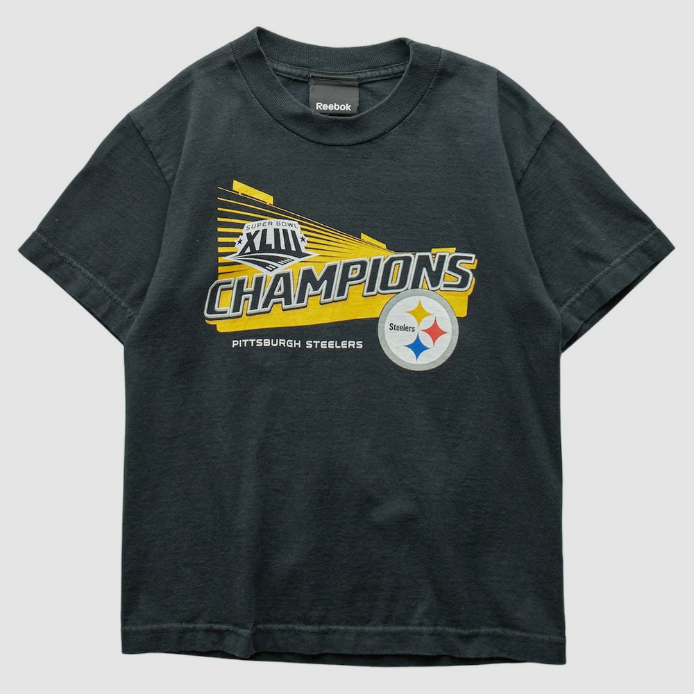 Fanatics Pittsburgh Steelers Reebok 2009 T-Shirt Black Vintage