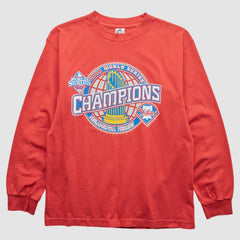 Philadelphia Phillies 2008 T-Shirt - Red - Vintage - Fanatics Online