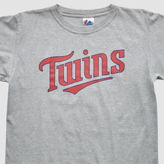 Minnesota Twins Majestic 2000s T-Shirt - Gray - Vintage - Fanatics Sale