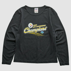Fanatics Pittsburgh Steelers NFL 2008 T-Shirt Black Vintage