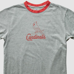 St. Louis Cardinals Genuine Merchandise 2008 T-Shirt - Heather Gray - Vintage - Fanatics Lifestyle