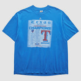 Texas Rangers Majestic 2011 T-Shirt - Blue - 2XVintage - Fanatics on Sale