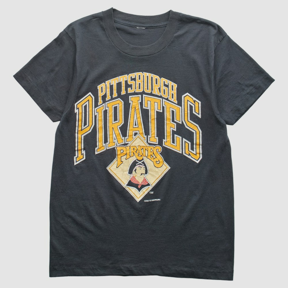 Pittsburgh Pirates Logo 7 1989 T-Shirt - Black - XVintage - Fanatics on Sale