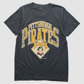 Pittsburgh Pirates Logo 7 1989 T-Shirt - Black - XVintage - Fanatics on Sale
