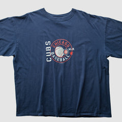 Chicago Cubs Majestic 2004 T-Shirt - Navy - 2XVintage - Fanatics Sale