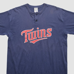 Minnesota Twins Majestic 2000s T-Shirt - Navy - XVintage - Fanatics Discount