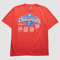 Texas Rangers 2011 T-Shirt - Red - Vintage - Fanatics Online