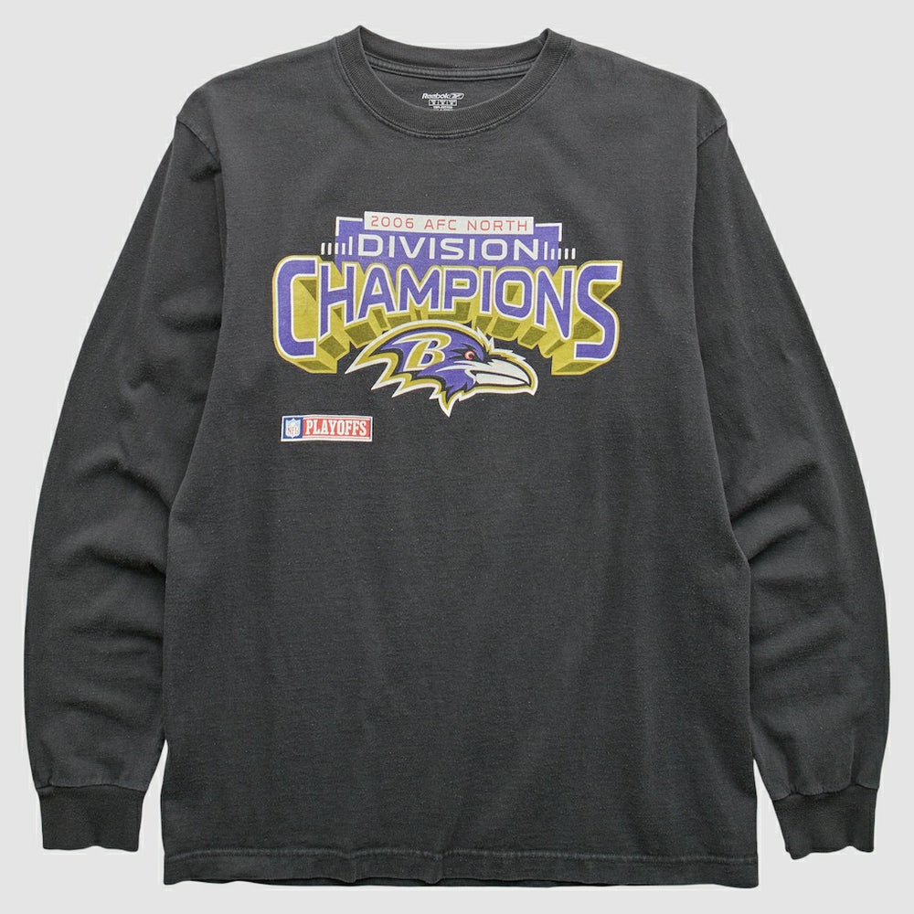 Fanatics Baltimore Ravens Reebok 2006 T-Shirt Black Vintage