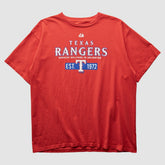 Texas Rangers Majestic 2000s T-Shirt - Red - XVintage - Fanatics Discount