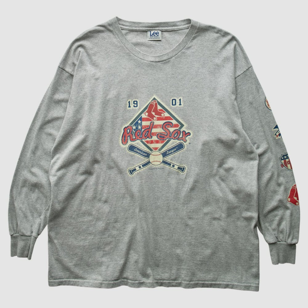 Boston Red Sox Lee Apparel 2004 Long Sleeve T-Shirt - Gray - 2XVintage - Fanatics Sale