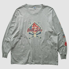 Boston Red Sox Lee Apparel 2004 Long Sleeve T-Shirt - Gray - 2XVintage - Fanatics Sale