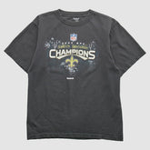Fanatics New Orleans Saints Reebok 2009 T-Shirt Black Vintage