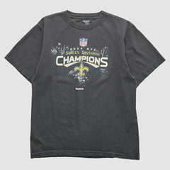 Fanatics New Orleans Saints Reebok 2009 T-Shirt Black Vintage