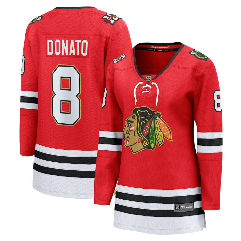 Ryan Donato Chicago Blackhawks Fanatics Women's Centennial Breakaway Player Jersey - Red - NHL 203466376