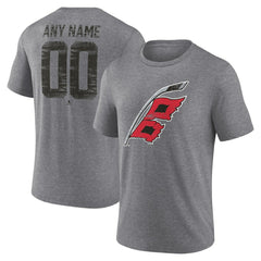 Carolina Hurricanes Heritage Custom Tri-Blend T-Shirt - Gray - NHL 203467404