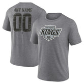 Los Angeles Kings Heritage Custom Tri-Blend T-Shirt - Gray - NHL 203467420