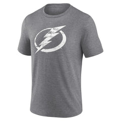 Tampa Bay Lightning Heritage Custom Tri-Blend T-Shirt - Gray - NHL 203467446
