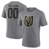 Vegas Golden Knights Heritage Custom Tri-Blend T-Shirt - Gray - NHL 203467454