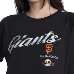 San Francisco Giants G-III 4Her by Carl Banks Women's Classic Play Cropped T-Shirt - Black - MLB Lifestyle