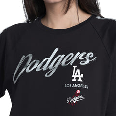 Los Angeles Dodgers G-III 4Her by Carl Banks Women's Classic Play Cropped T-Shirt - Black - MLB on Sale