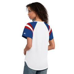 Texas Rangers Starter Women's Game On Notch Neck T-Shirt - White - MLB Lifestyle