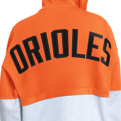 Baltimore Orioles Starter Women's Wishbone Full-Zip Hoodie - Orange/Heather Gray - MLB Lifestyle
