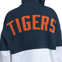 Detroit Tigers Starter Women's Wishbone Full-Zip Hoodie - Navy/Heather Gray - MLB Online