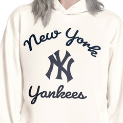 New York Yankees Starter Women's Baseline Hoodie Sweatshirt - Cream - MLB Lifestyle