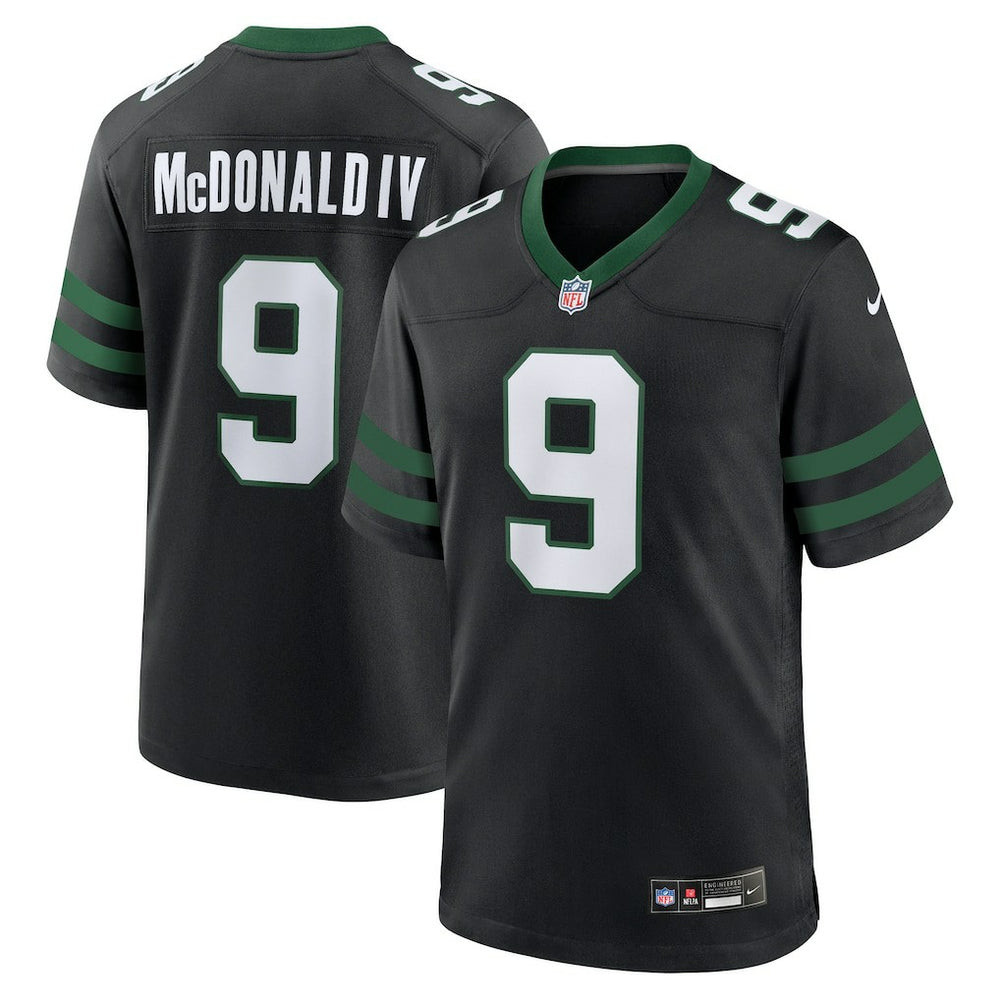 Nike Will McDonald IV New York Jets Alternate Game Jersey Legacy Black