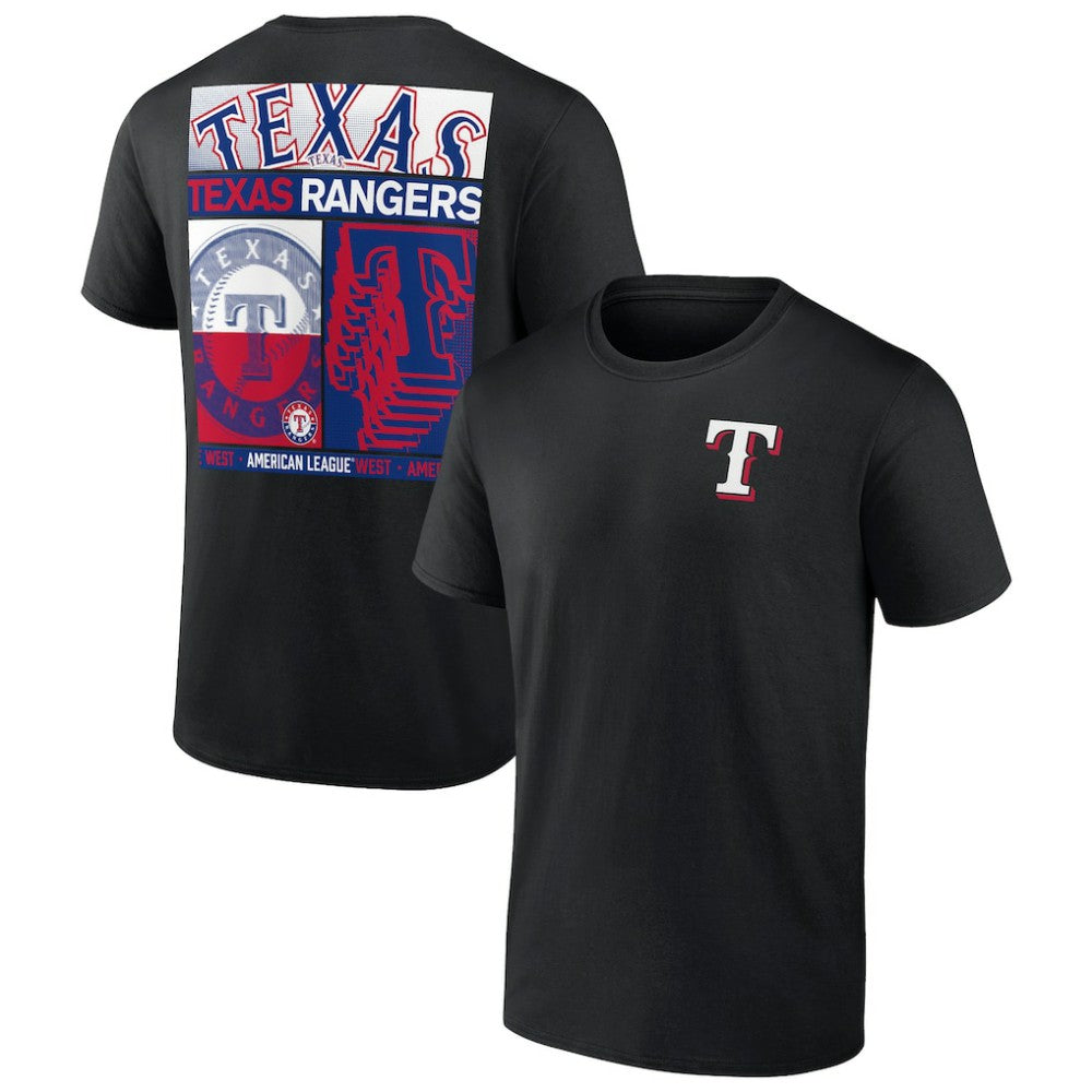 Texas Rangers Profile Big & Tall Two-Sided Graphic T-Shirt - Black - MLB on Sale