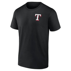 Texas Rangers Profile Big & Tall Two-Sided Graphic T-Shirt - Black - MLB on Sale