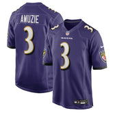 Nike Chidobe Awuzie Baltimore Ravens Team Game Jersey Purple