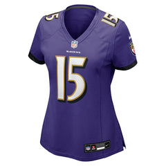 Nike Cooper Rush Baltimore Ravens Women's Team Game Jersey Purple