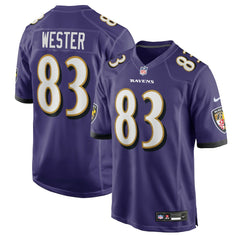 Nike LaJohntay Wester Baltimore Ravens Team Game Jersey Purple