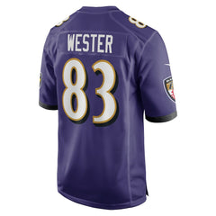 Nike LaJohntay Wester Baltimore Ravens Team Game Jersey Purple