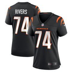 Nike Jalen Rivers Cincinnati Bengals Women's Team Game Jersey Black