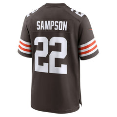 Nike Dylan Sampson Cleveland Browns Team Game Jersey Brown