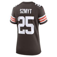 Nike Andre Szmyt Cleveland Browns Women's Team Game Jersey Brown