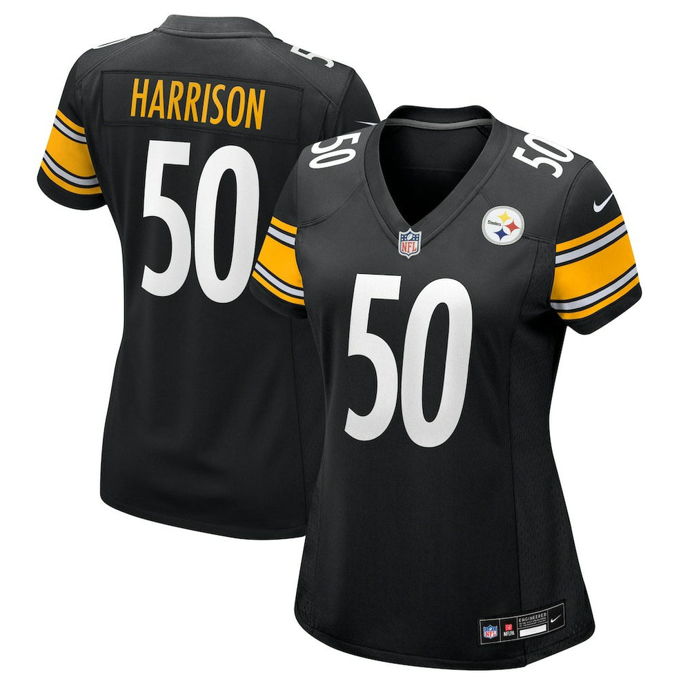 Nike Malik Harrison Pittsburgh Steelers Women's Team Game Jersey Black