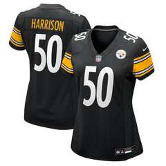 Nike Malik Harrison Pittsburgh Steelers Women's Team Game Jersey Black