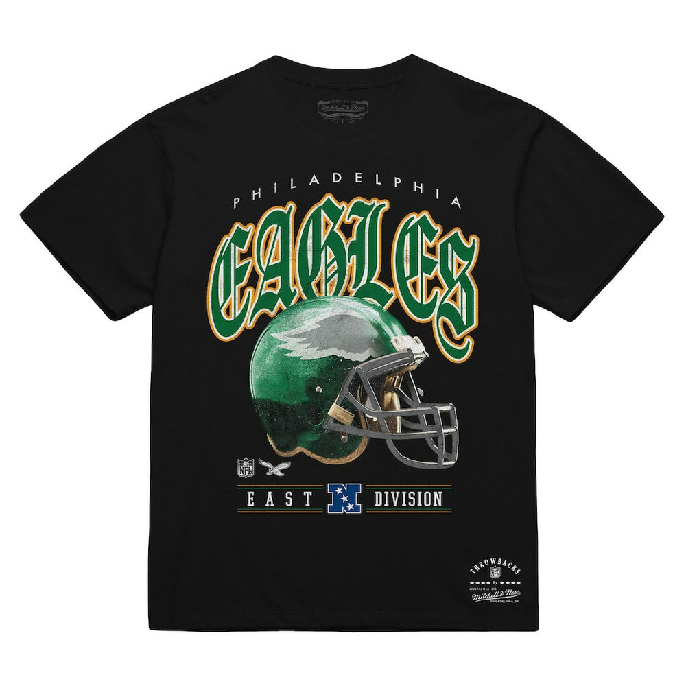 Mitchell & Ness Philadelphia Eagles Unisex Classic Helmet T-Shirt Black