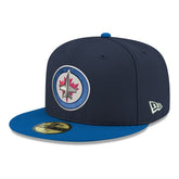 Winnipeg Jets New Era Core Logo Two-Tone 59FIFTY Fitted Hat - Navy - NHL 203471429
