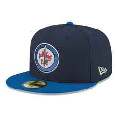 Winnipeg Jets New Era Core Logo Two-Tone 59FIFTY Fitted Hat - Navy - NHL 203471429