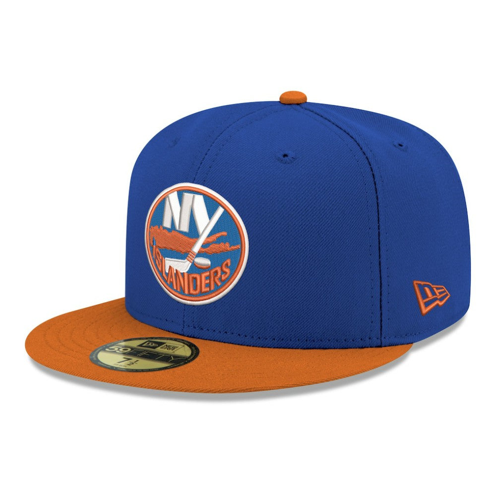 New York Islanders New Era Core Logo Two-Tone 59FIFTY Fitted Hat - Blue - NHL 203471432
