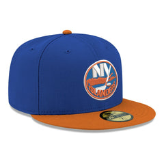 New York Islanders New Era Core Logo Two-Tone 59FIFTY Fitted Hat - Blue - NHL 203471432