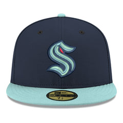 Seattle Kraken New Era Core Logo Two-Tone 59FIFTY Fitted Hat - Navy - NHL 203471438